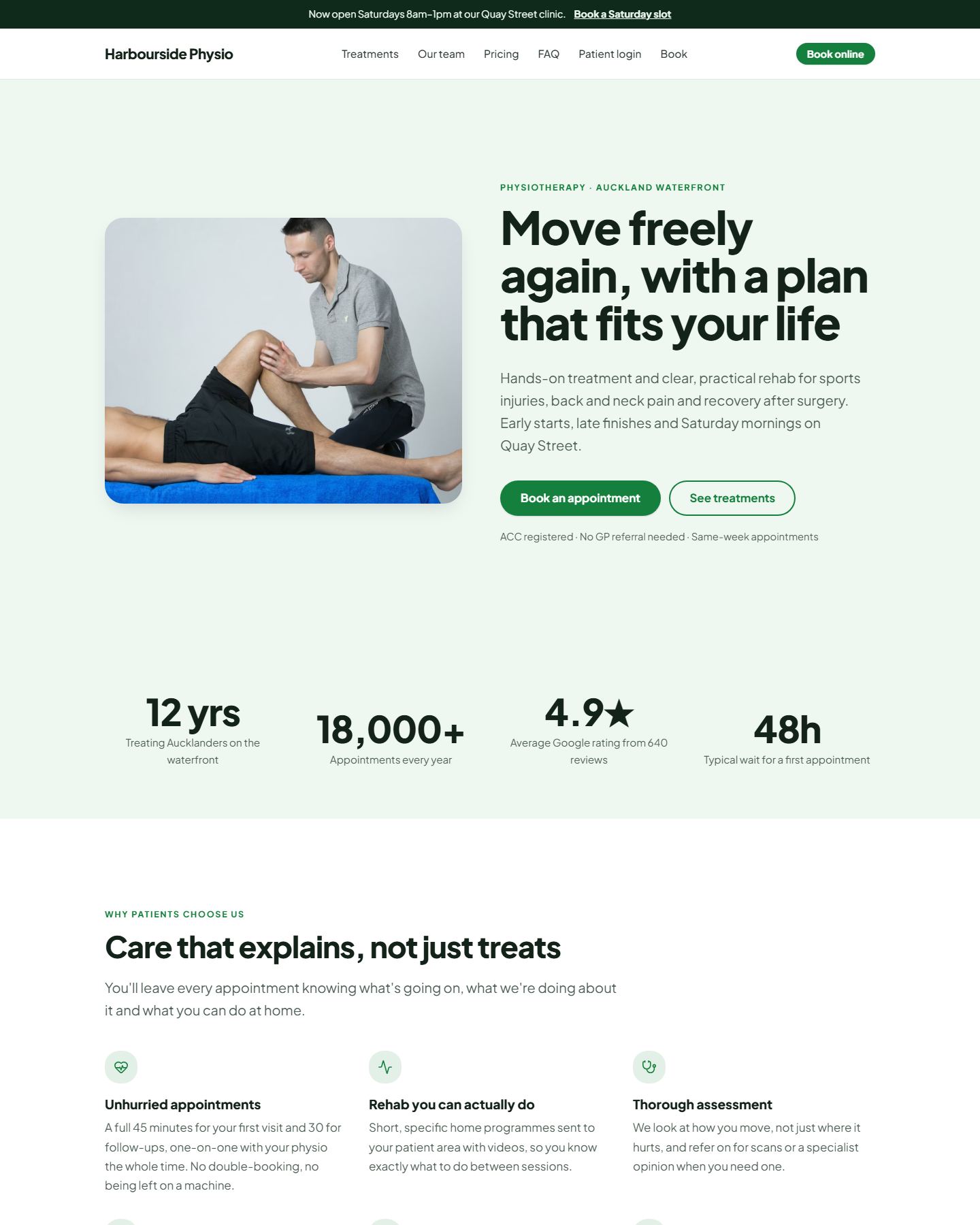 The physio example in the Fresh look